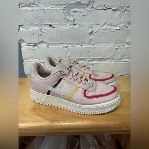 Nike Air Force‎ 1 '07 Low LX Stitched Canvas Women's Size 8.5 Siltstone Red 2020